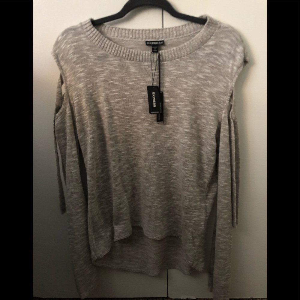 NWT Express Cold Shoulder Sweater
